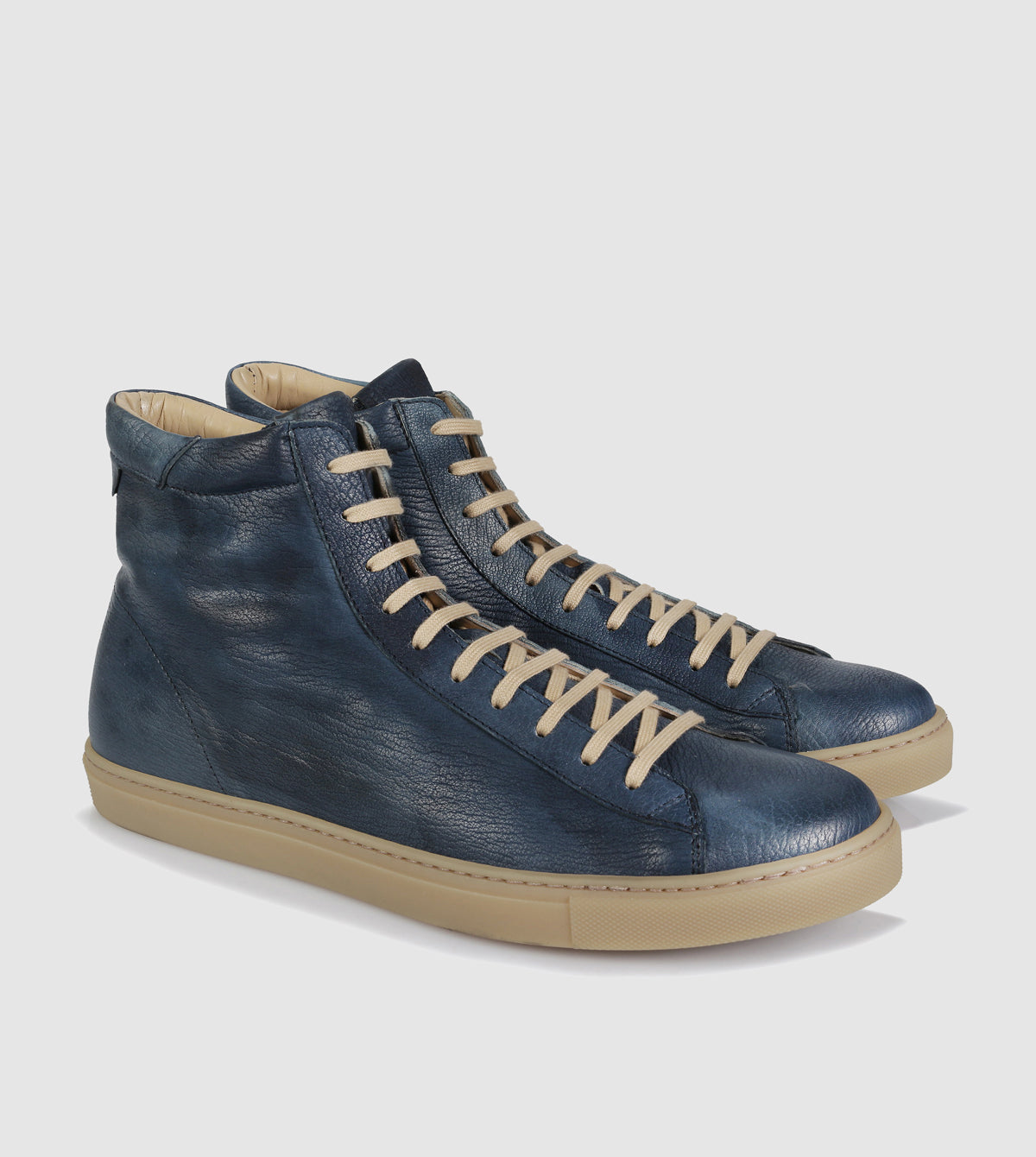 Blue leather hotsell high tops